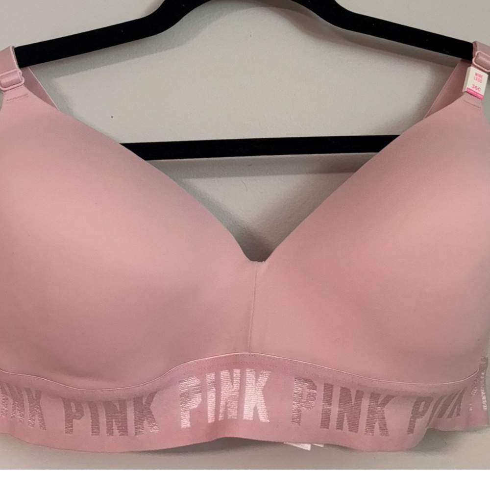 Pink Victoria’s Secret Seamless Bra